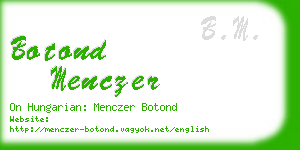 botond menczer business card